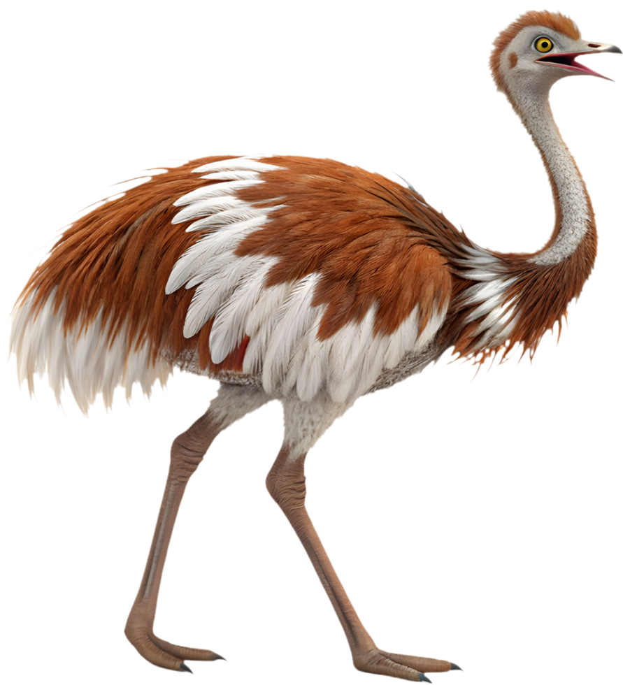 Charming Ostrich Illustration for Crafting Invitations and Posters. . png