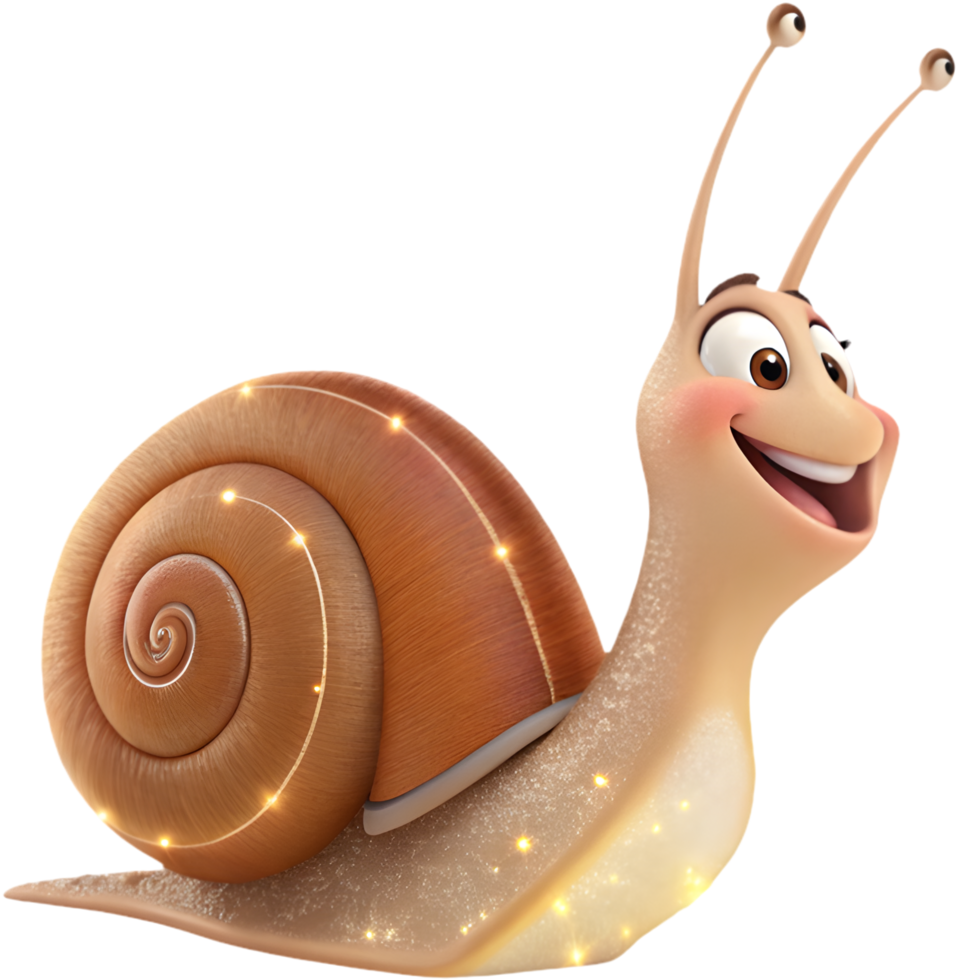 Fun Cartoon Snail for Creative and Lighthearted Projects. . png