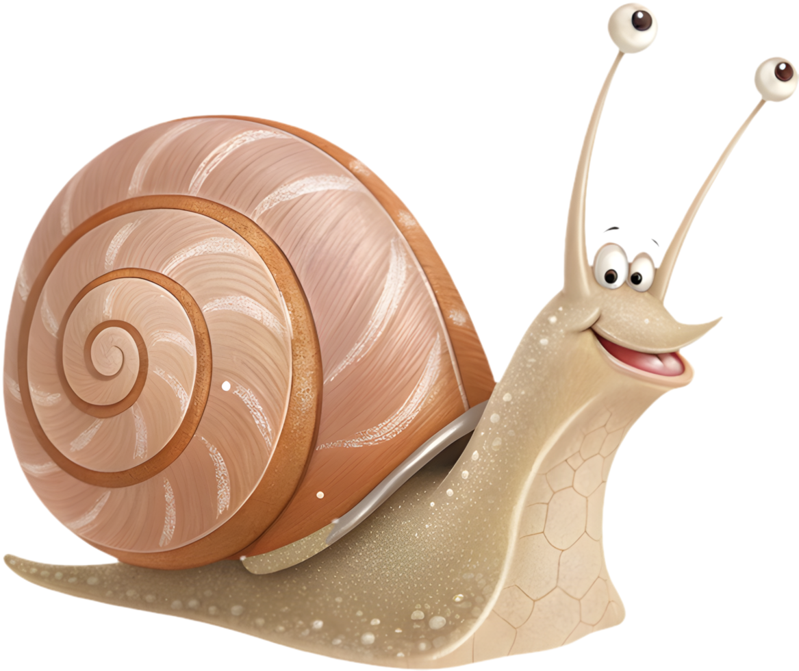 Adorable Snail for Playful and Lighthearted Design Projects. . png