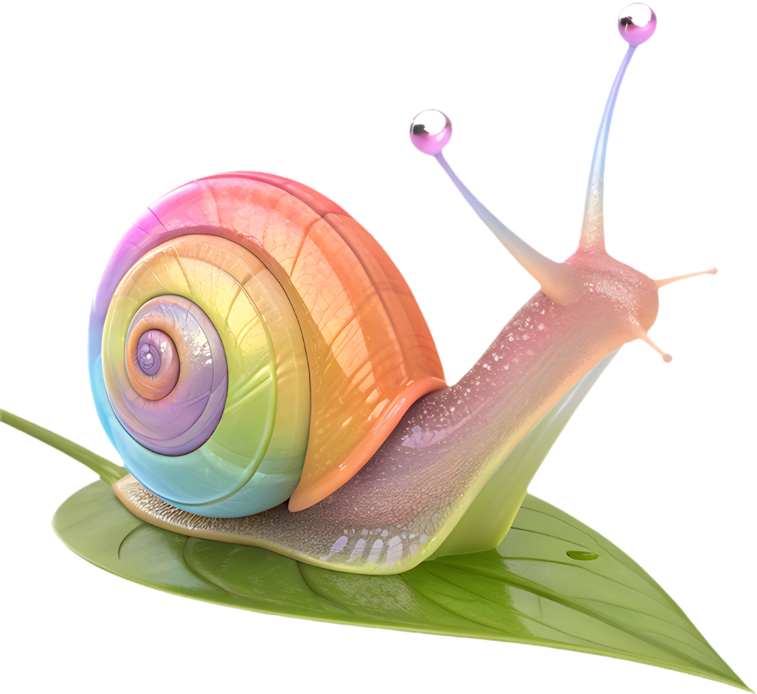 Adorable Cartoon Snail for Sweet and Fun Projects. . png