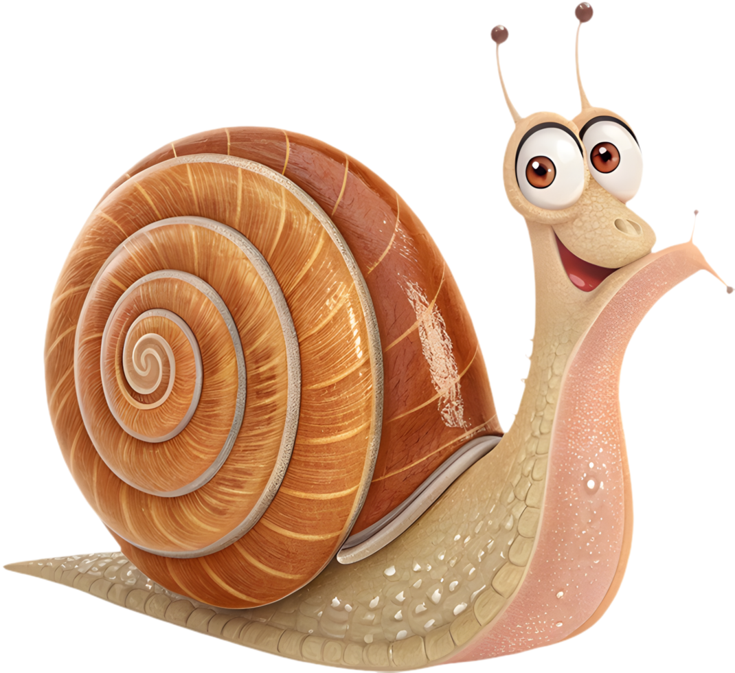 Whimsical Snail Illustration for Lighthearted Design Projects. . png