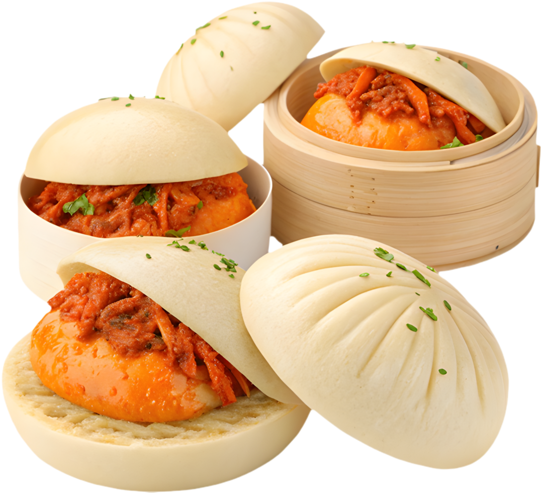 Creative Steamed Buns Clipart for Fun Asian Design Projects. . png