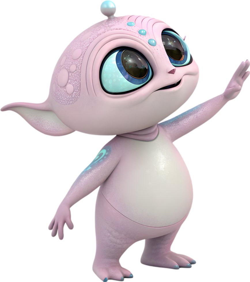 Serene Extraterrestrial in Sophisticated Peaceful Scene. . png