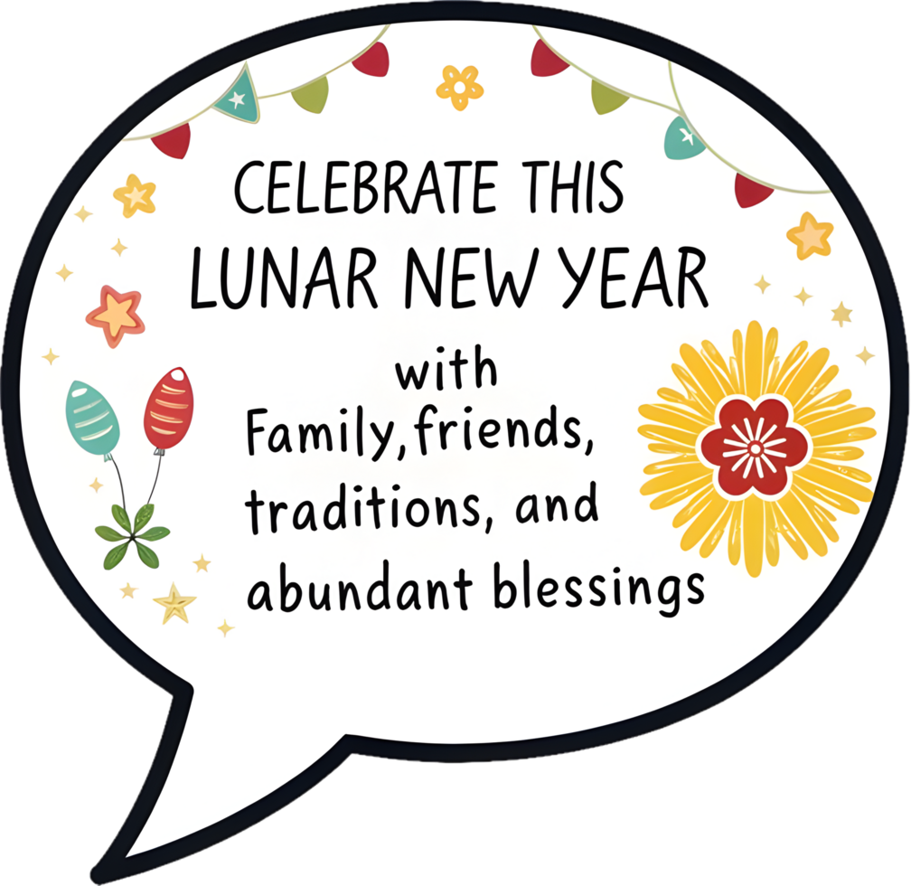 Elegant Holiday Clipart for Festive Chinese New Year Greetings. . png