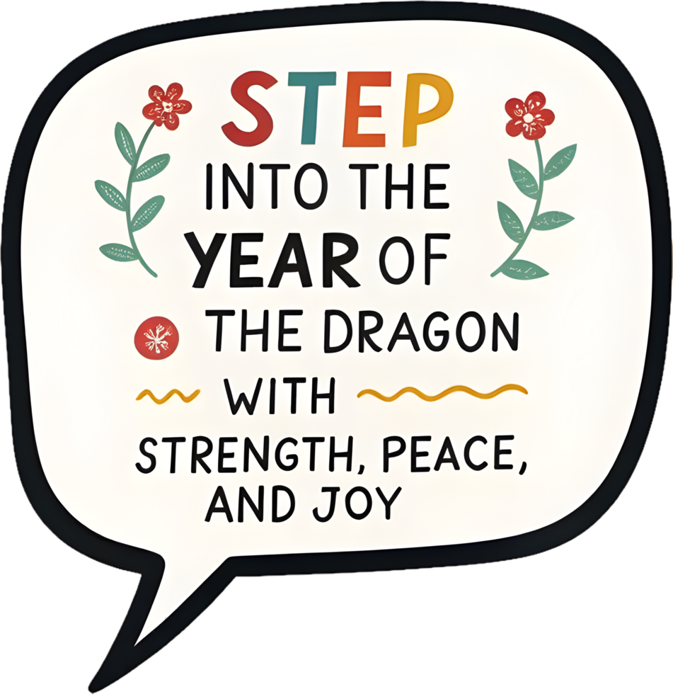Elegant Clipart for Chinese New Year Festive Greetings. . png