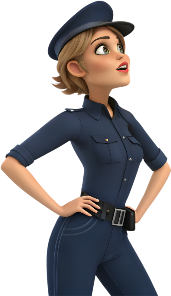 Beautiful Cartoon Woman Clipart with a Creative Design. . png