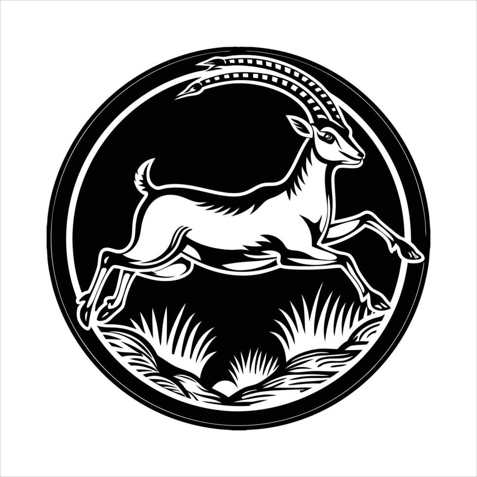 Antelope Silhouette Vectors