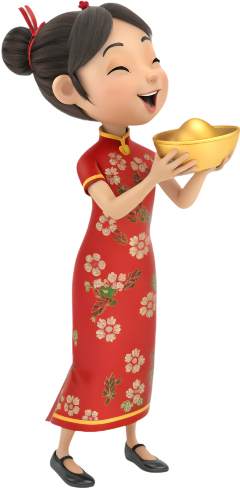 Lovely Cartoon Character Design Featuring a Cute Woman. . png