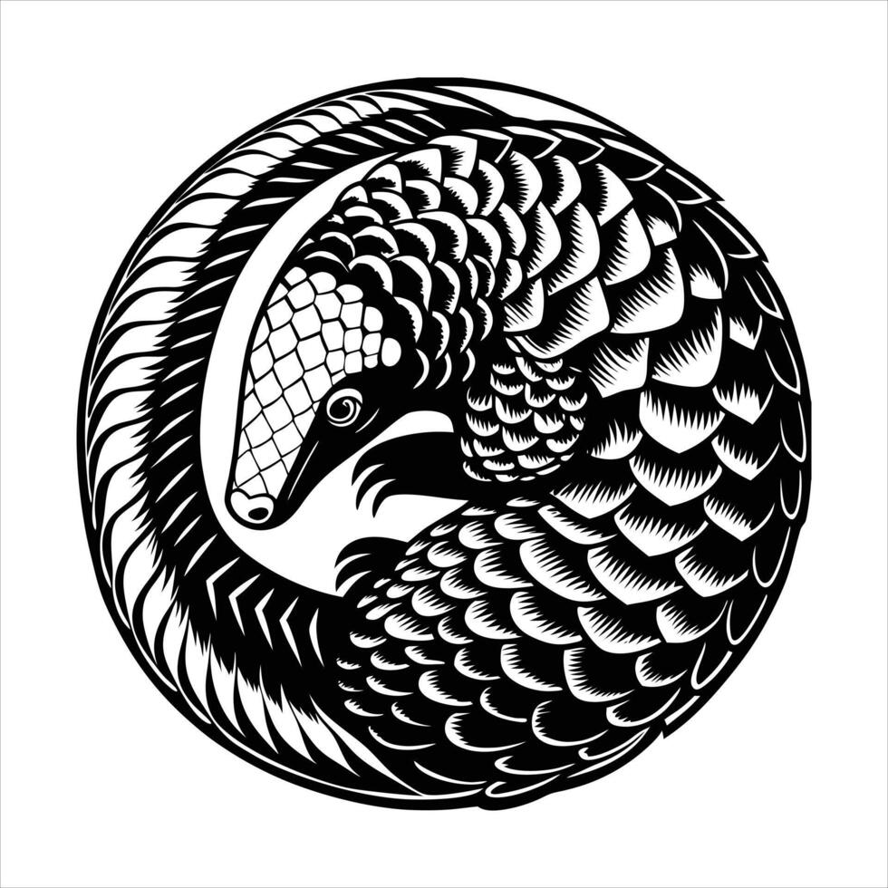 Pangolin Icons Symbols vector