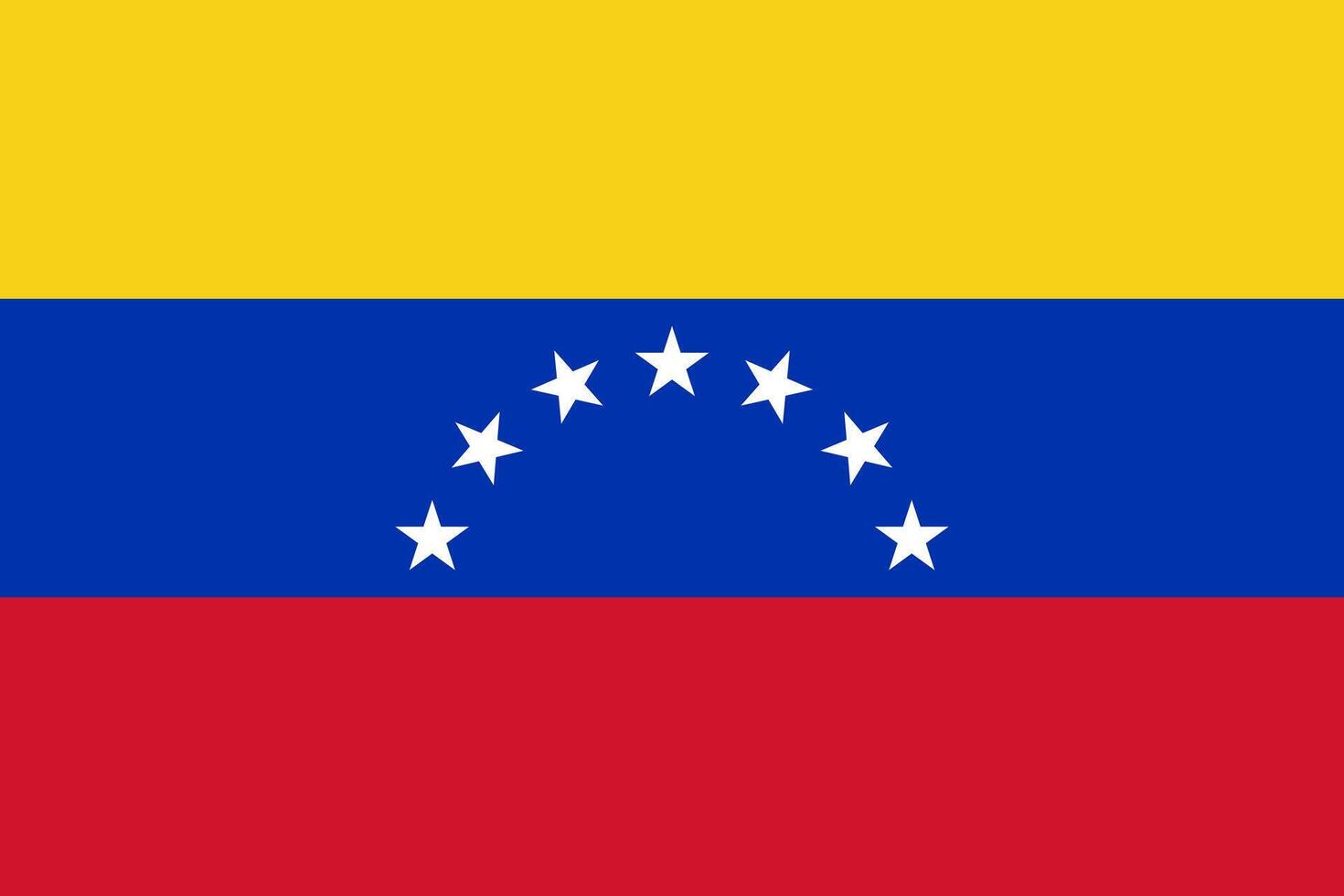 Flag of venezuela flat illustration vector