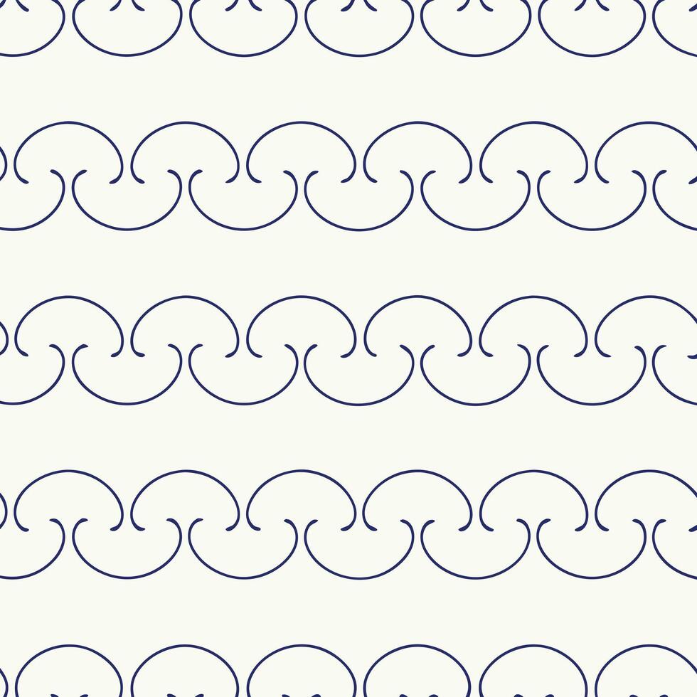 digital Curvy Waves Seamless repetitive Pattern. vector
