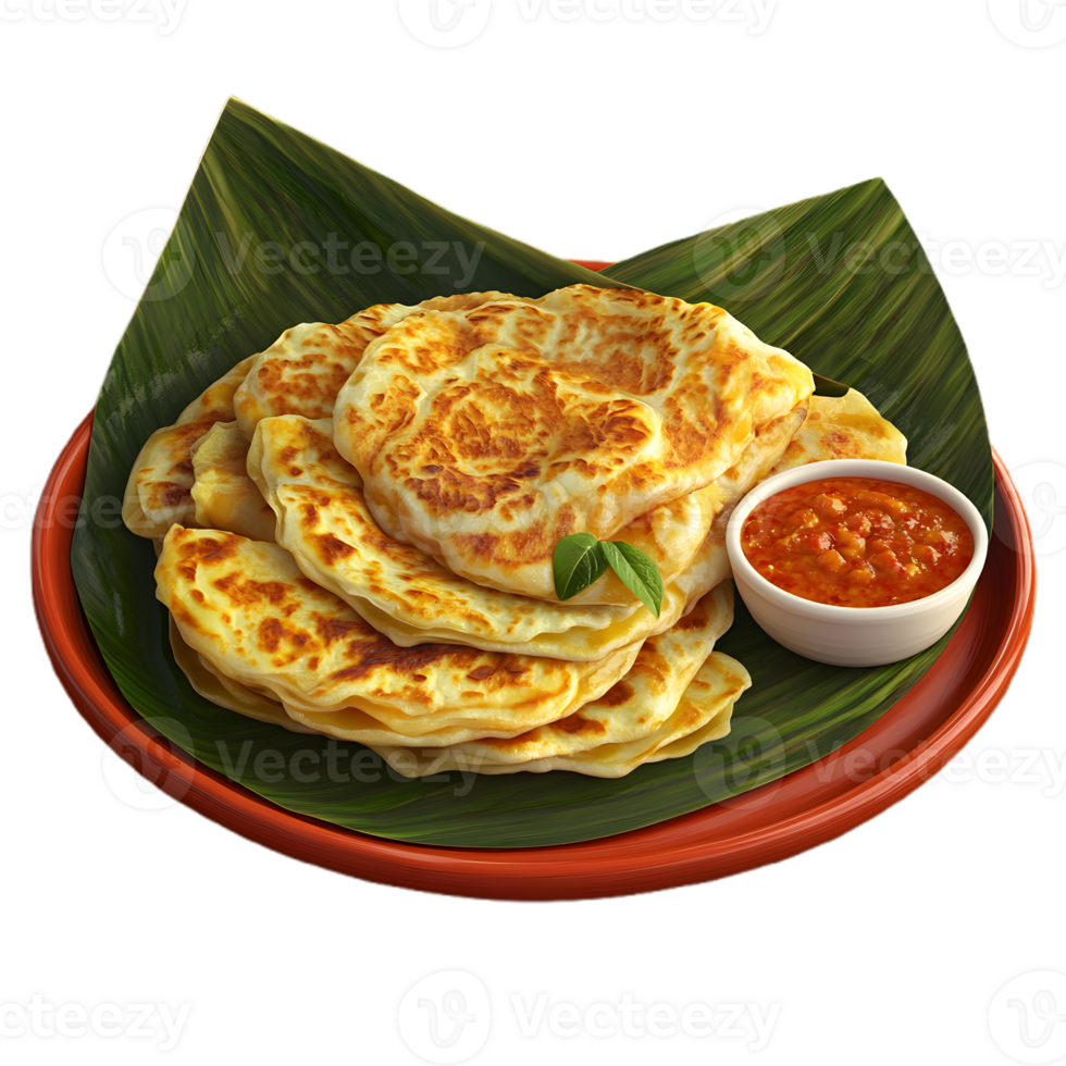 malaysian pancakes with sauce on a plate png