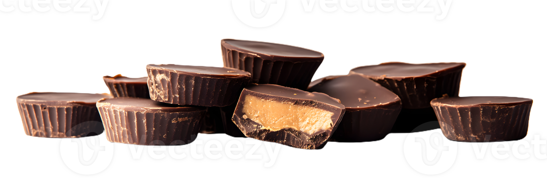 chocolate cups on a transparent background png
