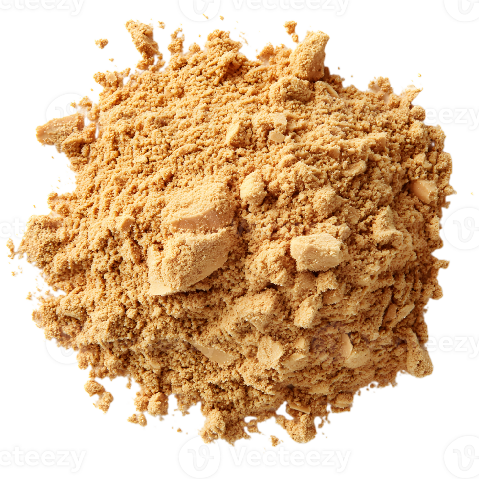 a pile of brown powder on a transparent background png