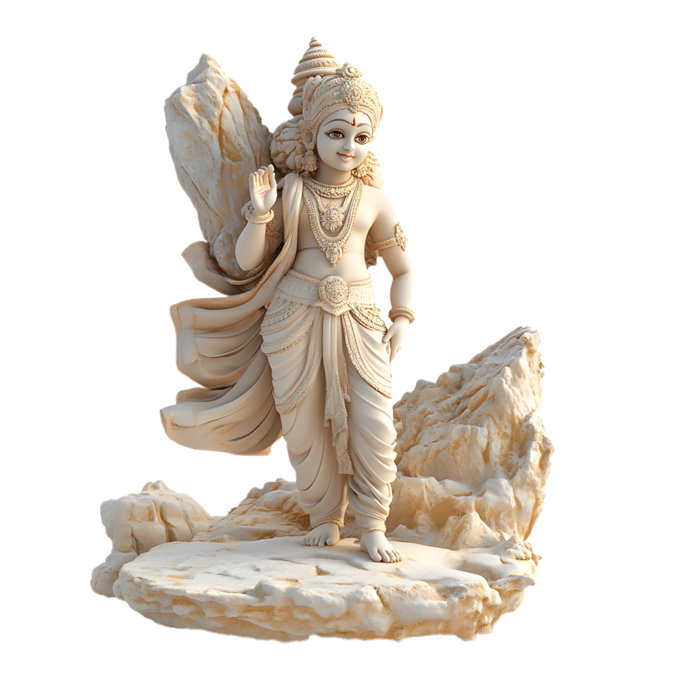 Clear background Lord Krishna cartoon image png