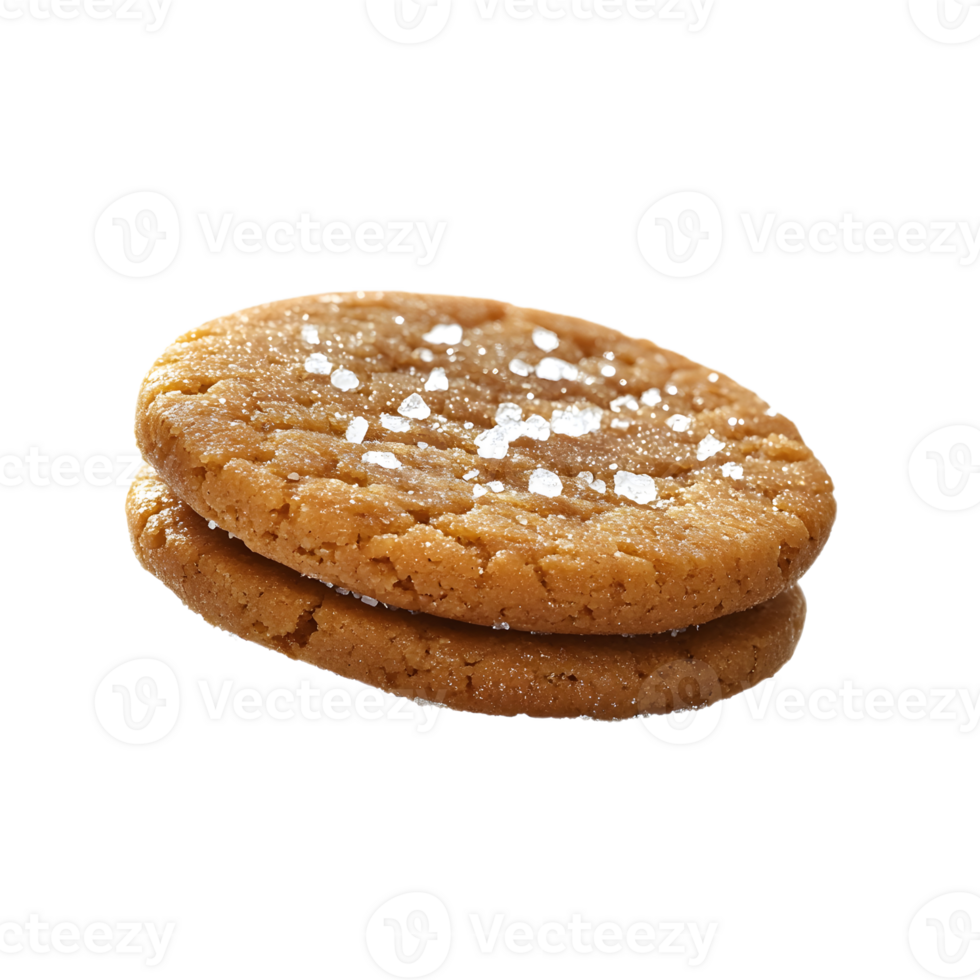 A Cookie with Salt on It Displayed on a Transparent Background png