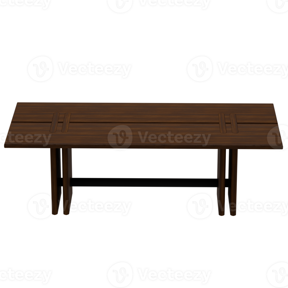 A wooden table with a black base png