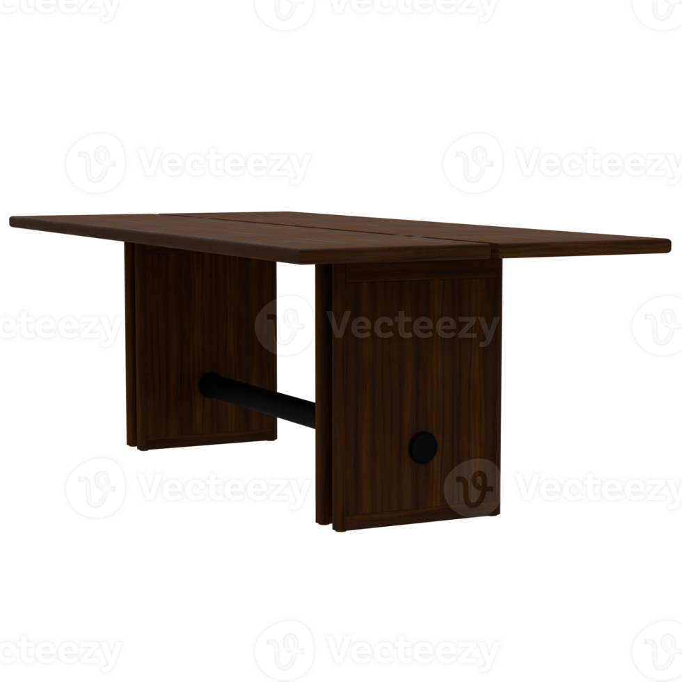 A table with a wooden top and two legs png