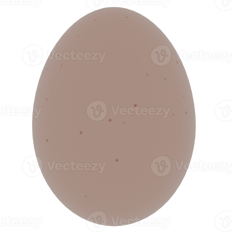 An egg with brown spots on it png