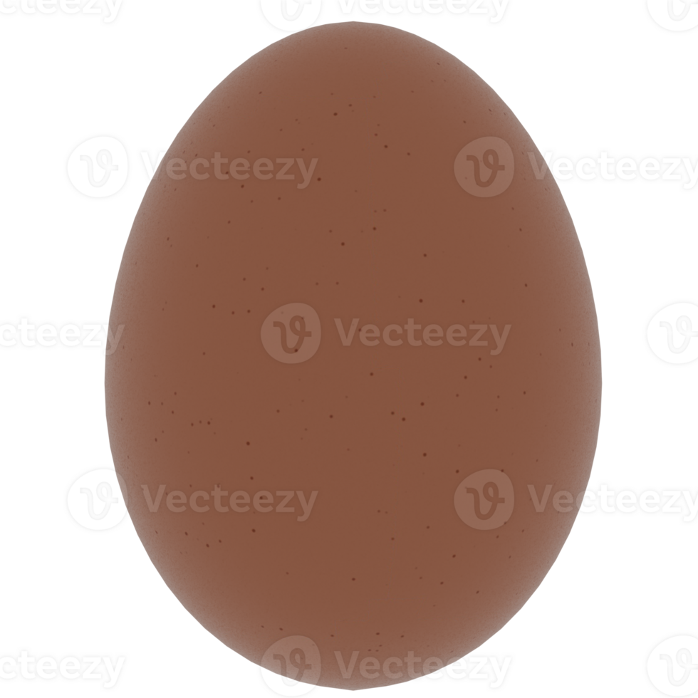 An egg is shown on a transparent background png