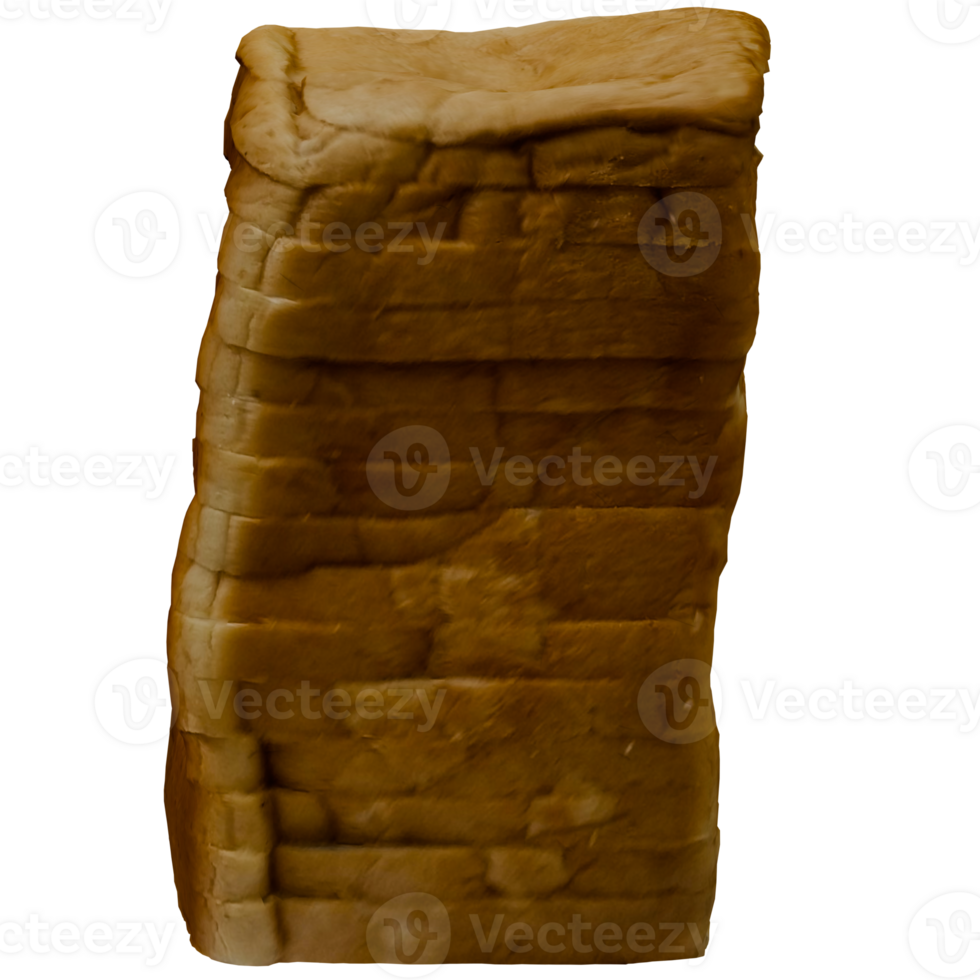 A piece of bread on a transparent background png