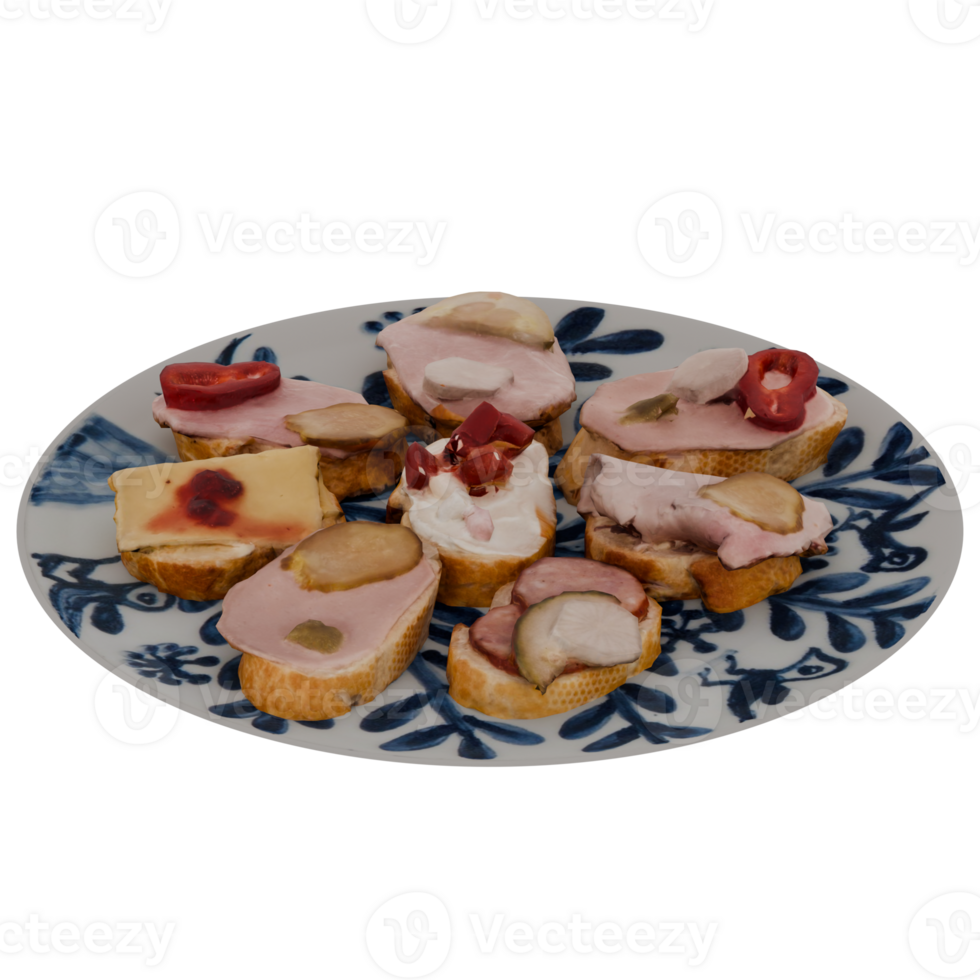 A plate with a variety of food on it png