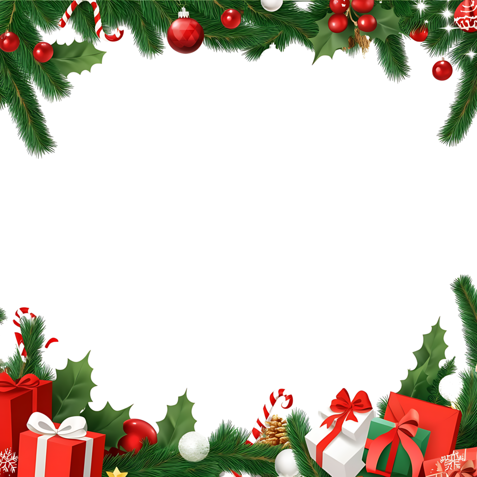 A white background with a red and green Christmas tree png
