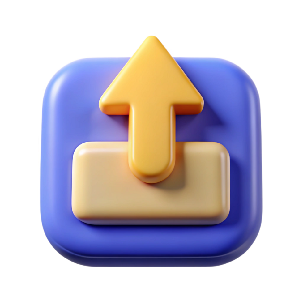 an app icon with an arrow pointing up png
