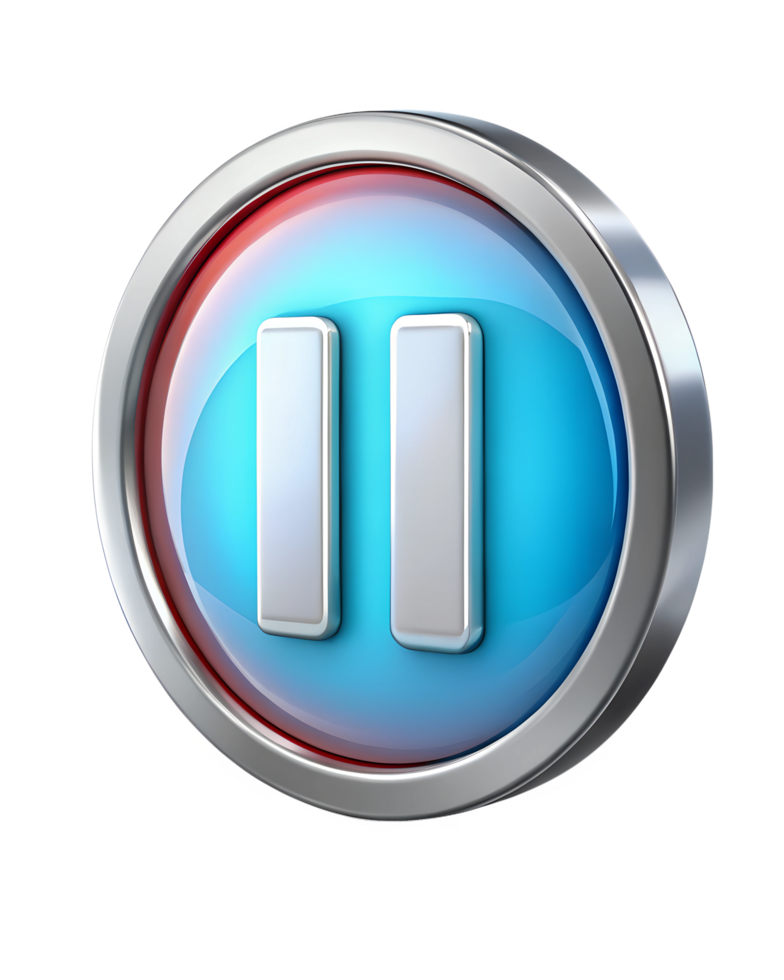a blue and red button with two buttons png