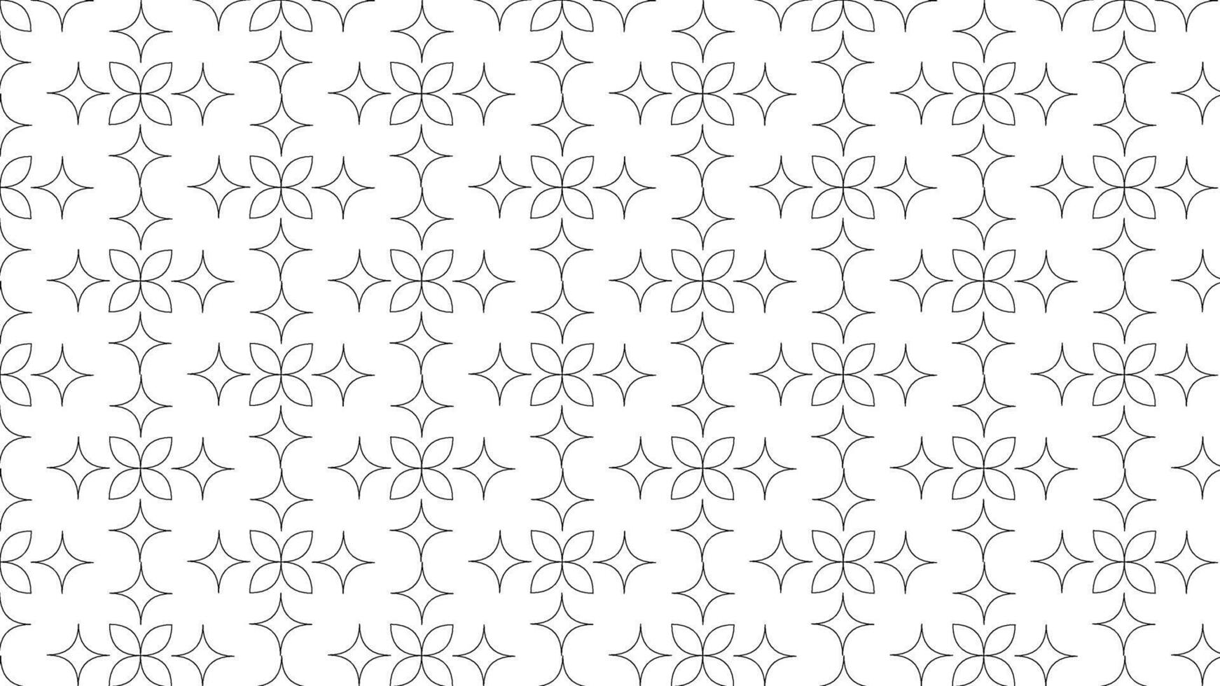 Intricate seamless floral and geometric pattern with sleek lines, ideal for backgrounds and decorative designs. vector