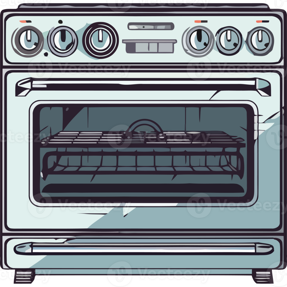 Modern kitchen equipment stove icon isolated png