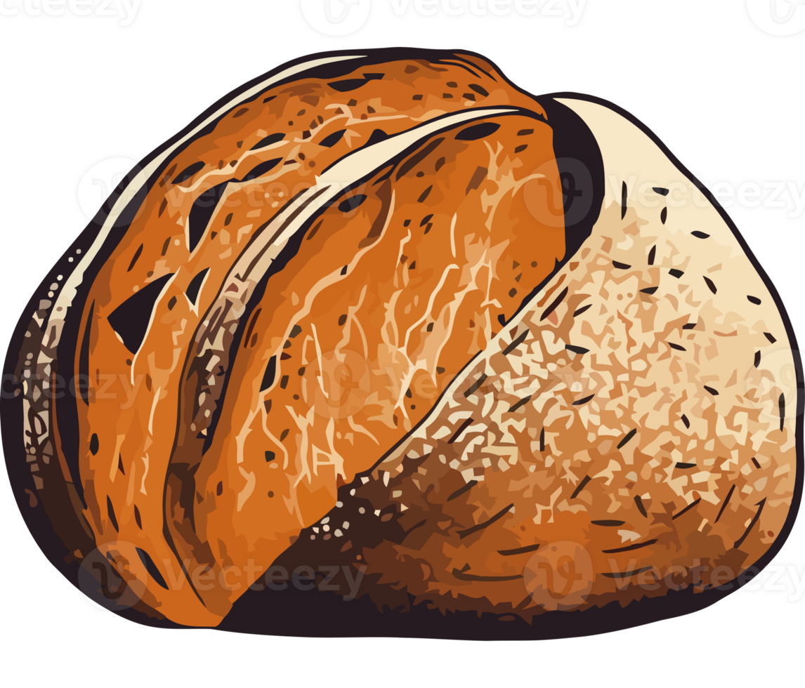 baked bread bun, a healthy snack icon isolated png