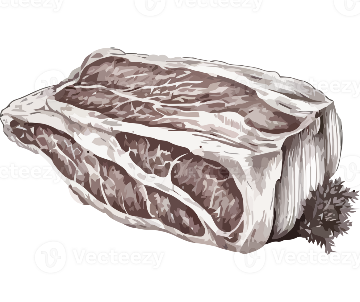 Freshly cooked pork chop, a gourmet delight icon isolated png