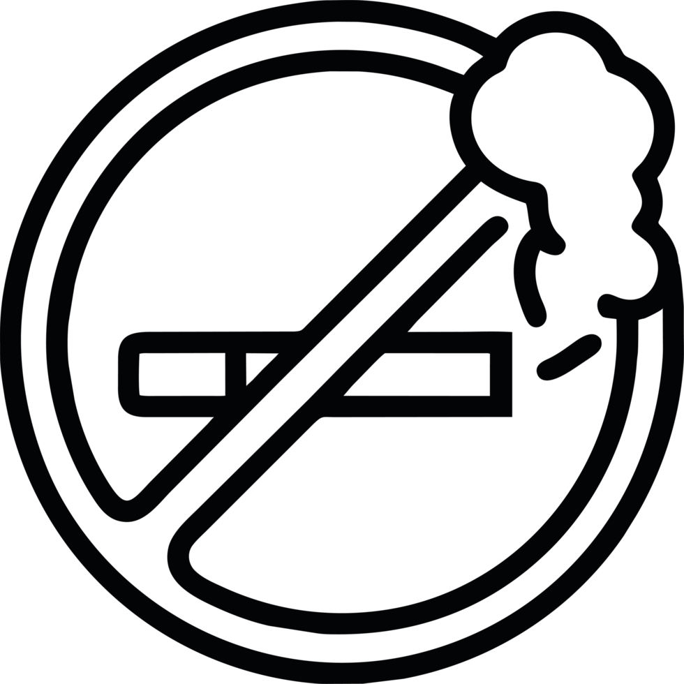 no smoking sign icon isolated png