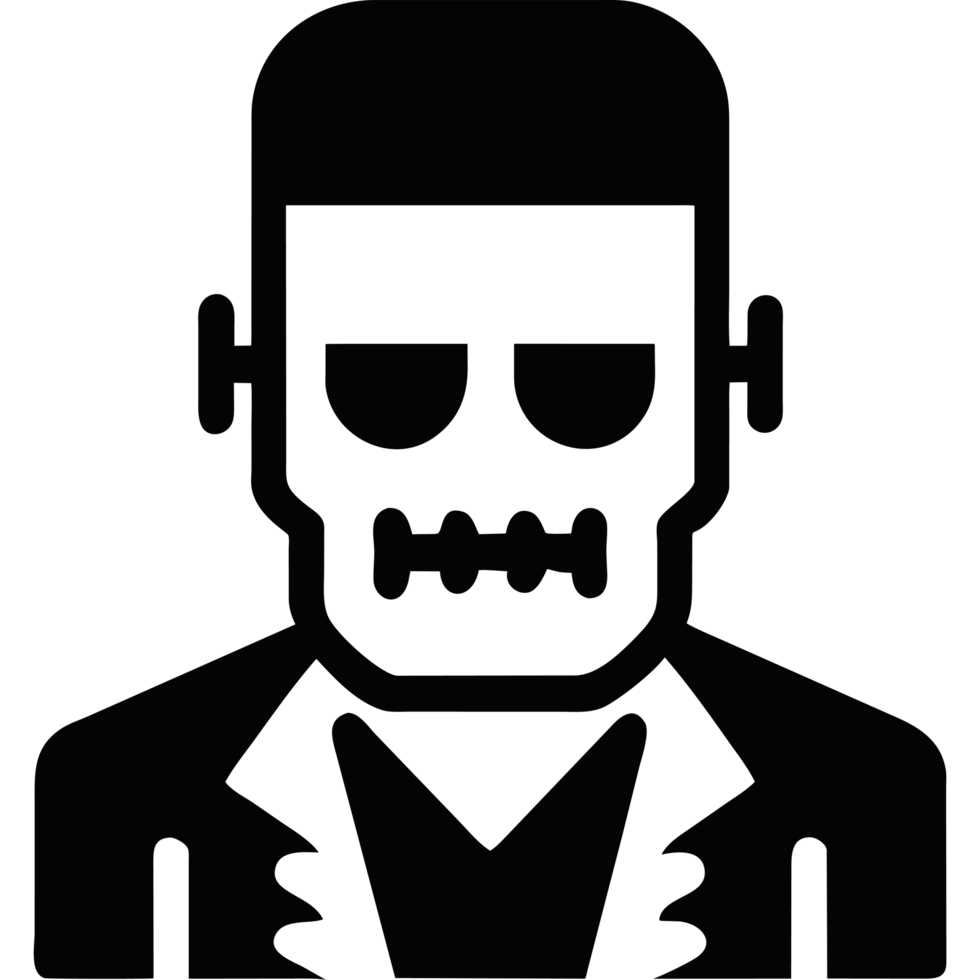frankenstein character halloween silhouette style icon png