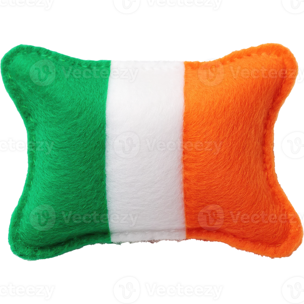 Irish flag felt St Patrick's Day theme isolated png