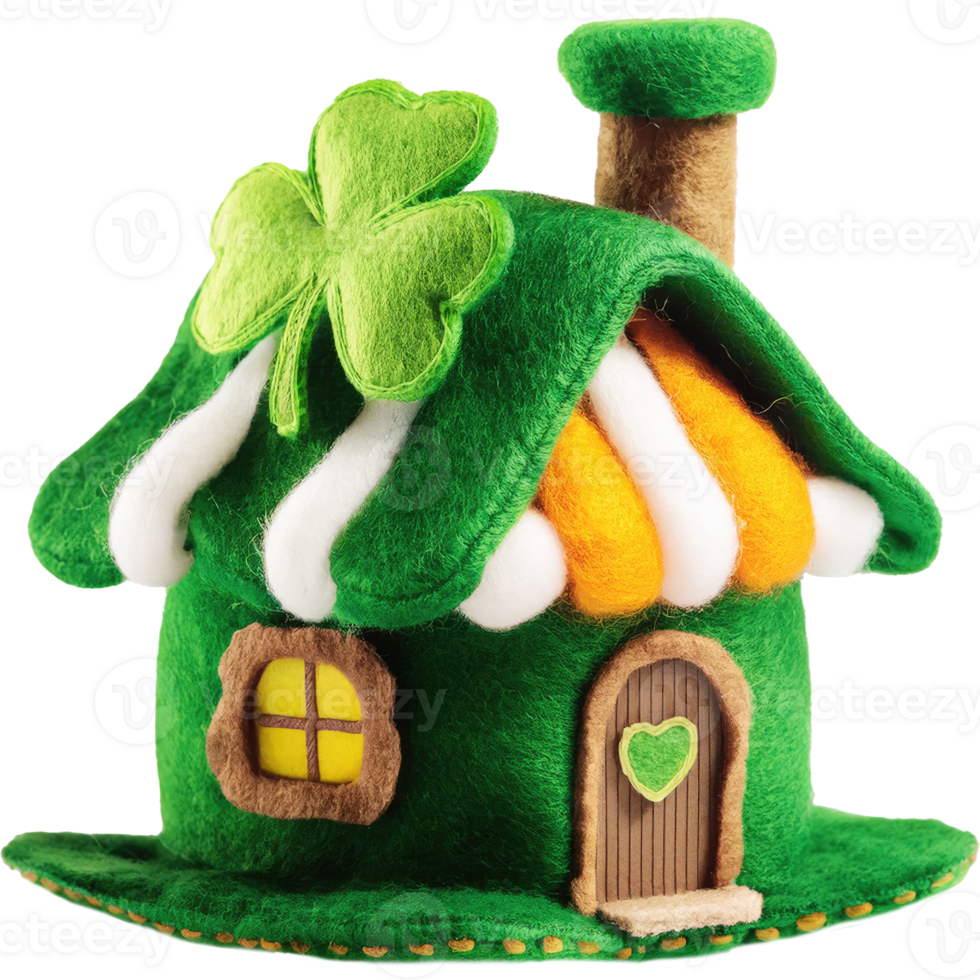 Irish pub felt toy St Patrick's Day theme isolated png