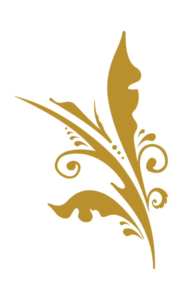 medieval Vintage Curl element png