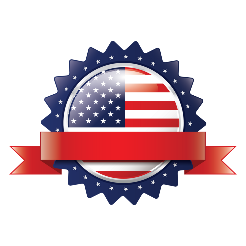 Realistic Usa Badge png