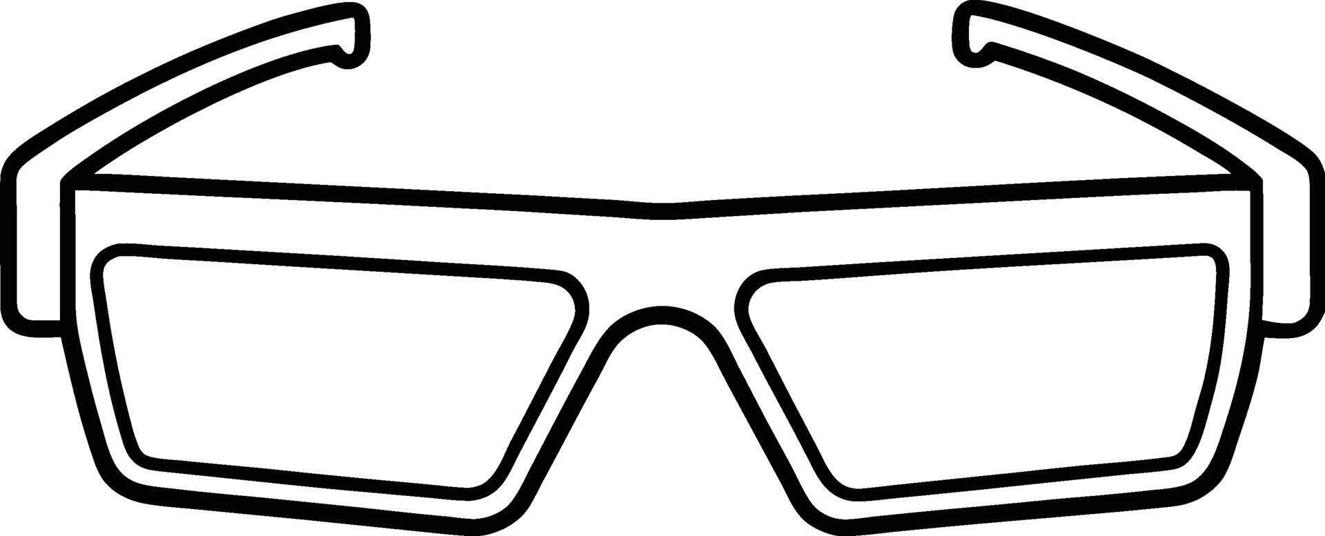 Smart Glasses Silhouette Modern Tech Illustration vector