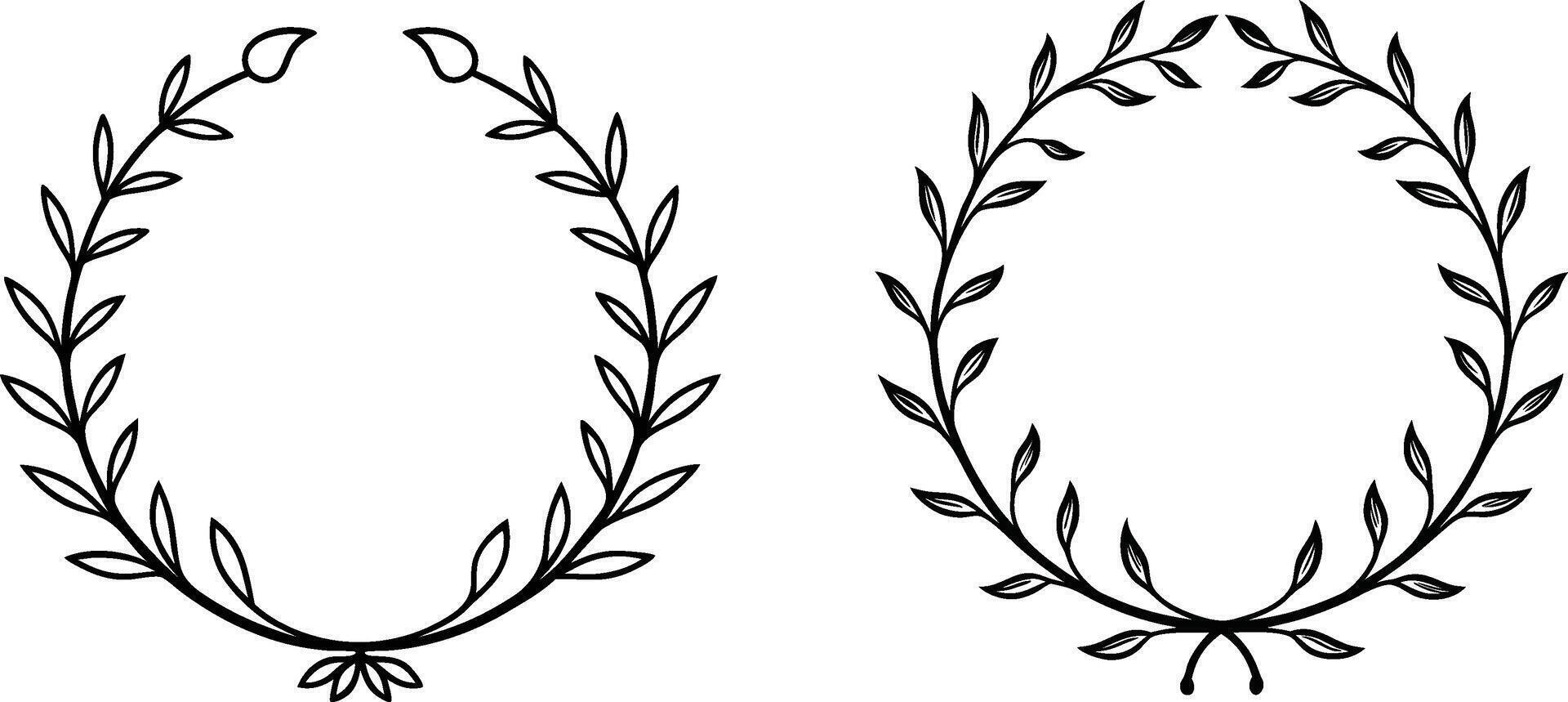 Flower ornament frame design vector
