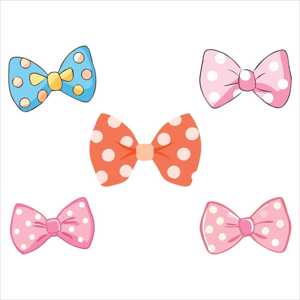 Elegant Wedding Bow Bundle vector