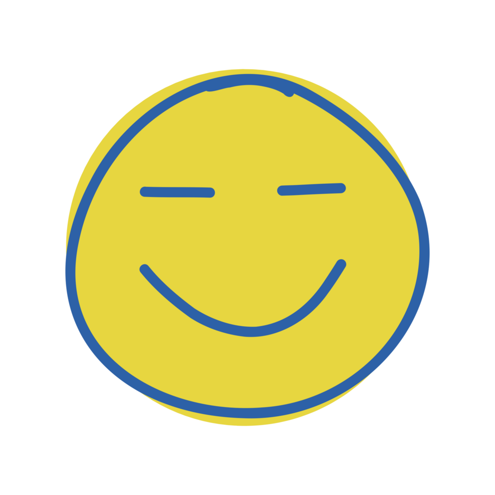 Simple emoji smile png