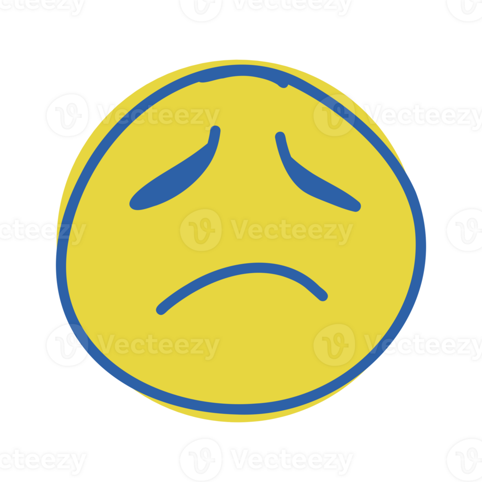 Sad expression illustration png