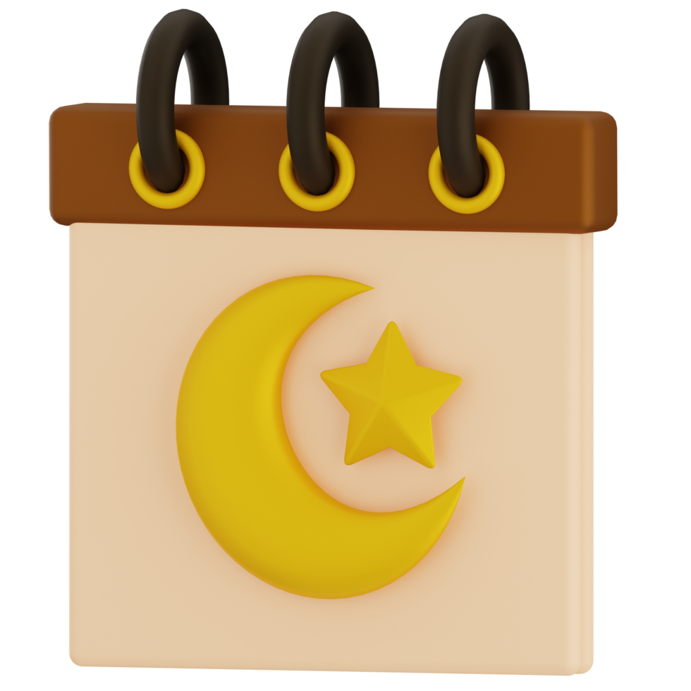 3D Calendar ramadan png