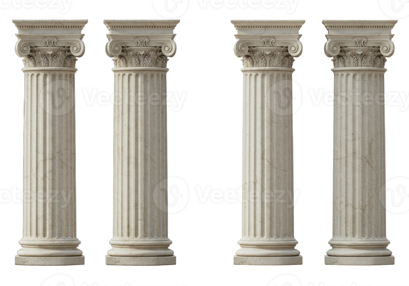 ancient greek column isolated on black background png