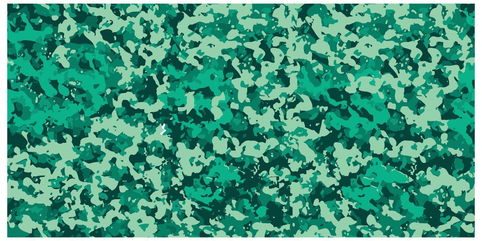 Abstract green and teal camouflage pattern. vector