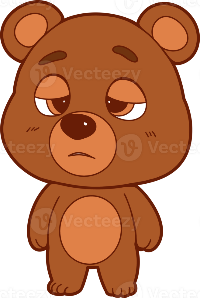 the bear boring png
