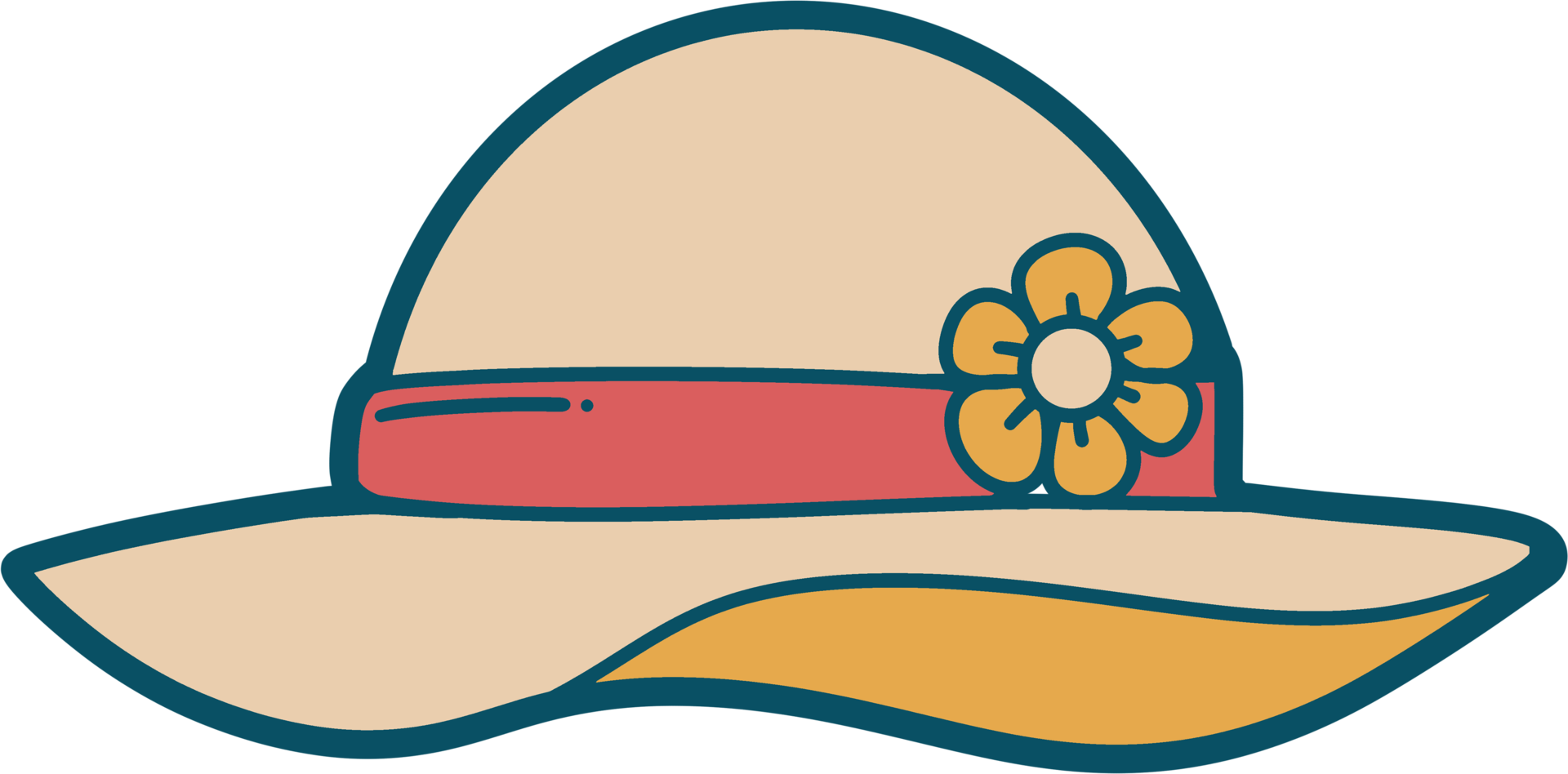 Cap summer line png