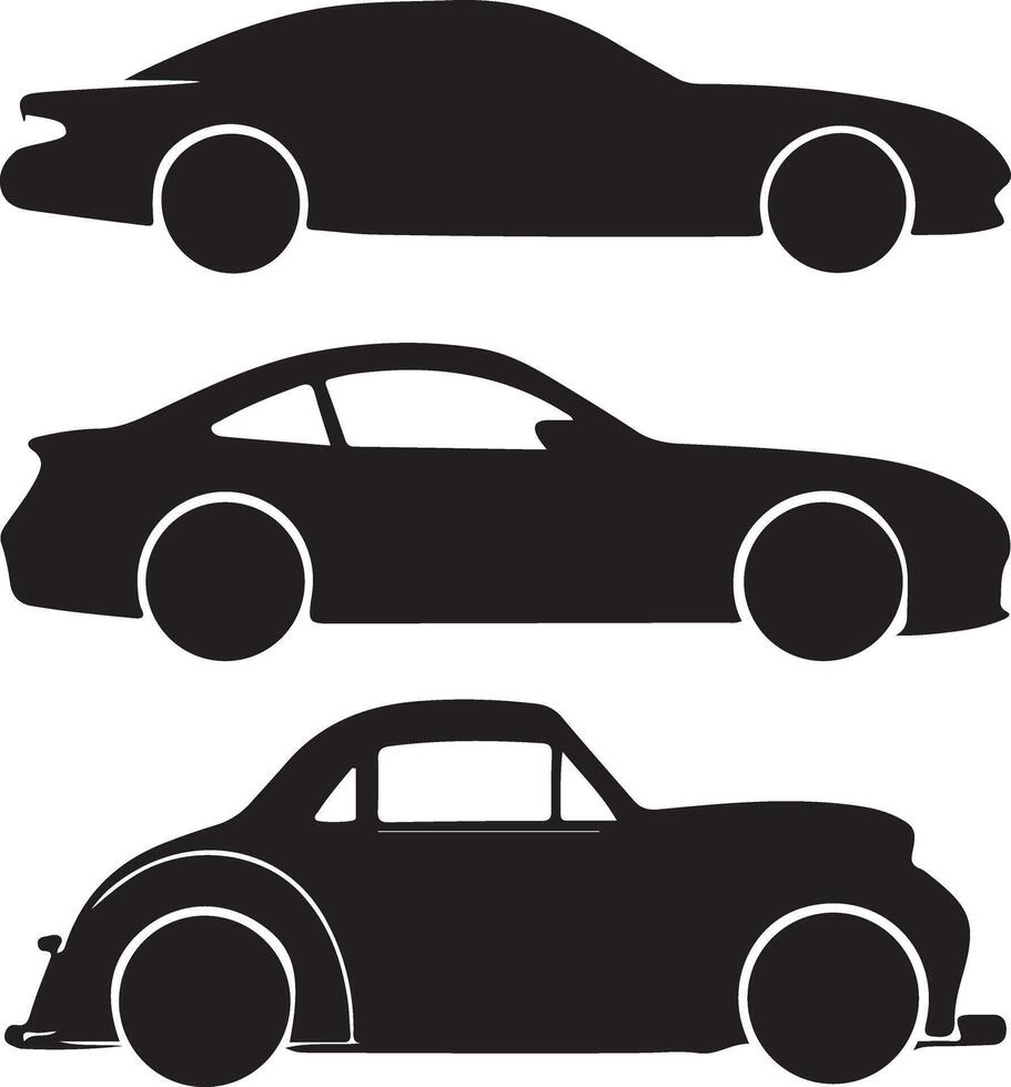 Car Silhouettes design vector